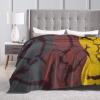 AHMOVOMAH Germany Flag Fleece Blanket Bed Linen Sofa Blankets Throw Size 80"X60" for Yoga Mats Pillow Case view 4