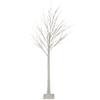 6' LED Lighted White Christmas Twig Tree - Warm White Lights view 1