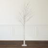 6' LED Lighted White Christmas Twig Tree - Warm White Lights view 2