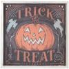 18.75" Trick or Treat Jack O Lantern Halloween Wall Sign view 1