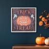 18.75" Trick or Treat Jack O Lantern Halloween Wall Sign view 2