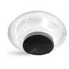 14.5 oz Clear PET Woozy Bottles w/Black Disc Top Caps view 3