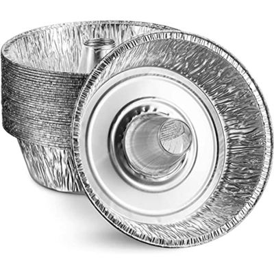 Nicole Fantini Disposable Aluminum 10" Angel Tube Foil Pans: 100 Pans