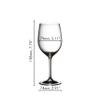 Riedel Personalized Vinum Viognier Chardonnay Wine Glasses, Set of 2 Custom Engraved Crystal White Wine Glasses for Sauvignon Blanc, Chablis, Pinot Grigio, Gift for Wine Lovers view 3