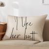 I Like His Beard, I Like Her Butt Cotton Linen Lumbar Pillow Covers 16x24 Farmhouse Decorative Rectangle Throw Pillows Case Funny for Home Decor Living Room Couch view 2