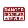 Rubber Mats for Garage Danger Dinosaur Area Keep Out Doormat Extra Large Door Mat (Size : 20 * 32IN/50 * 80CM) view 2
