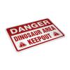 Rubber Mats for Garage Danger Dinosaur Area Keep Out Doormat Extra Large Door Mat (Size : 20 * 32IN/50 * 80CM) view 4