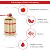 4.75 Gallon Fruit Wine Press with 2 Pack Filter Bag - 100% Nature Apple&Grape&Berries Crusher Manual Juice Maker for Kitchen, Solid Wood Basket with 8 Blocks Heavy Duty Cider Wine Making Press view 4