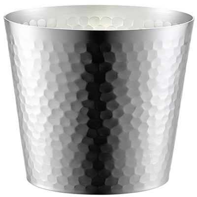 Tanabe Metal Fittings, 4833, Hana Rock Glass, Hammered, 10.1 fl oz (300 ml), Matte, Made in Japan, Tsubamesanjo