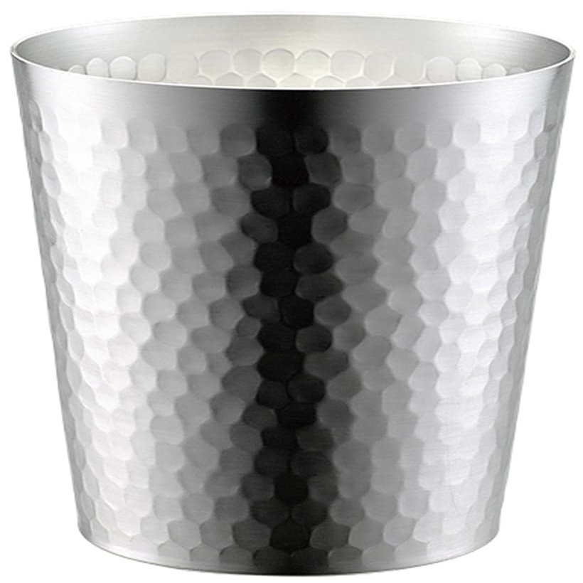 Tanabe Metal Fittings, 4833, Hana Rock Glass, Hammered, 10.1 fl oz (300 ml), Matte, Made in Japan, Tsubamesanjo