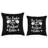 This Teacher Loves Her Valentines Day Preschool Students Throw Pillow view 3