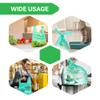 500 pcs Biodegradable Green Thank You Bags 22" x 12" Eco Friendly Reusable TShirt Plastic Grocery Bags with Handles for Small Business Restaurant Groceries Supermarket Supplies Retail Store view 4