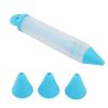 Cake Icing Pen, Silicone Food Writing Pen Cake Dessert Decorating Tools Pen Writer Bottles Practical Squeezing Baking Tools 4 Nozzles(Blue) view 1