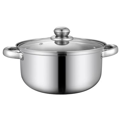 1pc Dual Handle Stew Pot High Capacity Non-stick Cookware for Home Kitchen Thickened for Stewing Meat Lightweight Portable Cookware