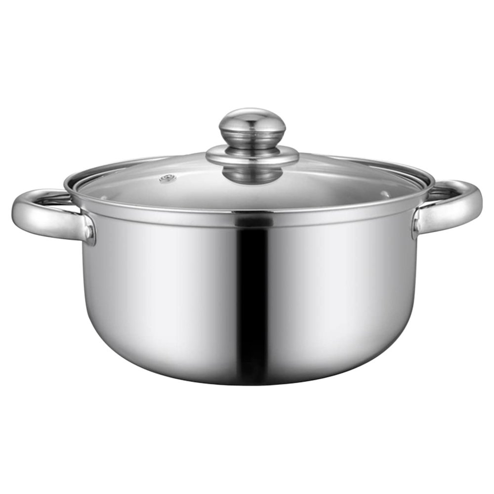 1pc Dual Handle Stew Pot High Capacity Non-stick Cookware for Home Kitchen Thickened for Stewing Meat Lightweight Portable Cookware
