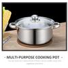 1pc Dual Handle Stew Pot High Capacity Non-stick Cookware for Home Kitchen Thickened for Stewing Meat Lightweight Portable Cookware view 4