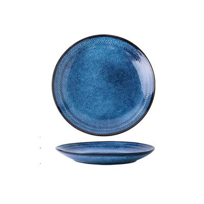 Dessert Dishes Plates Dinner Plate Porcelain Bowl Plate Creative Pattern Salad Bowl Household Tableware Can Be Used for Salad Steak Pasta Dessert Plate (Color : A)