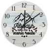 Always Take The Scenic Route Wall Clock Happy Camping Adventure Clocks Travel Hiking Round Wooden Clock Quartz Silent Clock 12Inch Farmhouse Decor for Living Room Office Housewarming Gift view 1