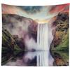 BELECO Mountain Lake Tapestry Waterfall Landscape Wall Hanging Tapestries Natural Scenery Nature Photo Background Office Home Decor Bedroom Aesthetic Living Room Dorm Decor 80x60 Inches view 1