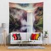 BELECO Mountain Lake Tapestry Waterfall Landscape Wall Hanging Tapestries Natural Scenery Nature Photo Background Office Home Decor Bedroom Aesthetic Living Room Dorm Decor 80x60 Inches view 2