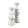 Artissance AM83680105 15.35 in. Tall Off White Matte-Glazed Porcelain Clara Tea Large Candle Holder view 2