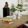 Artissance AM83680105 15.35 in. Tall Off White Matte-Glazed Porcelain Clara Tea Large Candle Holder view 4
