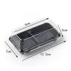 Crysdaralovebi 100/50pcs Clear Gift Box Moon Cake Cupcake Packaging Box Egg-Yolk Puff Container Plastic Cake Box Baking Plastic Container Holde (Box,50pcs) view 2