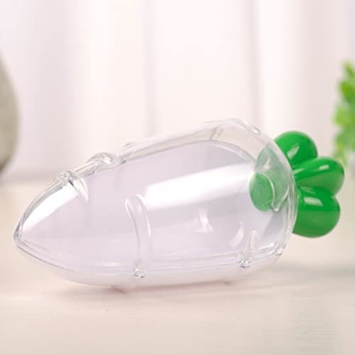 Crysdaralovebi New Carrot Shape Chocolate Candy Box Creative Plastic Storage Box Bag Wedding Favor Gift Boxes Eco-Friendly Baby Birthday Party (E)