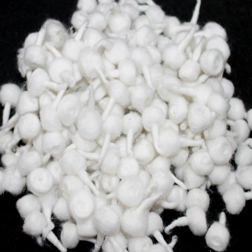 GRI9 1000Pc Hand Rolled Cotton Puja Wicks Oil Lamps Cotton Wicks for Puja Pooja Jyot Batti Oil Lamp DIiya for Diwali Deepawali Diya, Ideal for Brass, Kuber Clay Diya Home Mandir Temple (Round, 1000)