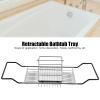 Bathtub Tray Stainless Steel Bathtub Caddy Tray Retractable Bath Tray Removable Stand for Placing Book, Wine Glass, Cellphone, Adjustable Bathtub Bathroom Shelf for Hotels, Bathrooms view 4