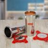 Sumeet Stainless Steel Airtight, Leak Proof, Big Tumbler with Steel Lid Set of 2 Pcs (500ml Each) Dia - 8cm view 3