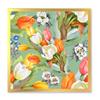 DesignQ Blooming White and Orange Tulips III Traditional Framed Wall Art view 1