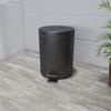 5L Soft Close Matt Black Bin view 3