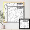 DesignQ Monochrome One Line Drawing Portraits Modern Framed Wall Art view 4