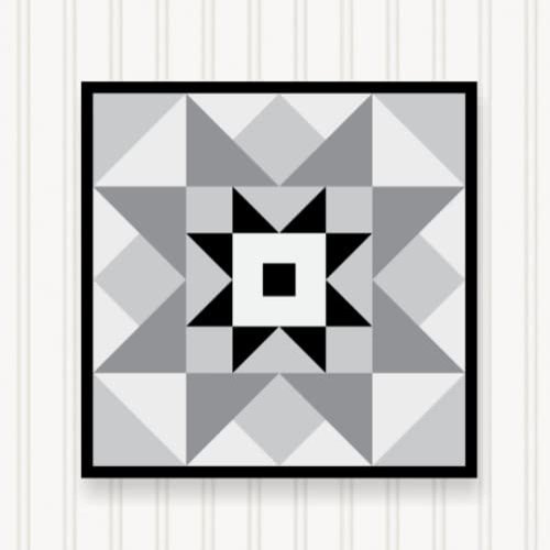 BARN Quilt Block Outdoor Square BQ107-06 | 6 Sizes | Outside Pattern | Wall Art | Yard Art | Barn Quilt Sign | Farm Quilt Design (46" x 46" 1 Sided)
