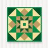 BARN QUILT Block Outdoor Square BQ107-04 | 6 SIZES | Outside Pattern | Wall Art | Yard Art | Barn Quilt Sign | Farm Quilt Design (23.5" x 23.5" 1 sided) view 1