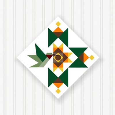 BARN Quilt Block Outdoor Square BQ105-03 | 6 Sizes | Outside Pattern | Wall Decor | Yard Art | Barn Quilt Sign | Farm Quilt Design (11.5" x 11.5" 1 Sided)