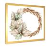 DesignQ Wreath With Dry Palm Leaves and Pampas Grass Traditional Framed Wall Art view 3