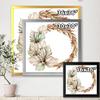 DesignQ Wreath With Dry Palm Leaves and Pampas Grass Traditional Framed Wall Art view 4