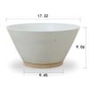 Artissance AM83300105 17.3" W Round Off-White Porcelain Indoor Outdoor Large Clara, Decorative Storage, Home Bowl (Dcor) view 3