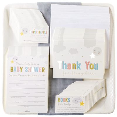 Kate Aspen Twinkle Invitation & Thank You Card Bundle (Set of 25) Little Peanut, One Size, Block Box Decoration,28571NA