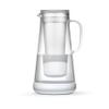 LifeStraw Home Water Pitcher, 7-Cup, White, Glass with Silicone Base, White, for Everyday Protection Against Bacteria, Parasites, Microplastics, Lead, Mercury, PFAS and a Variety of Chemicals view 1