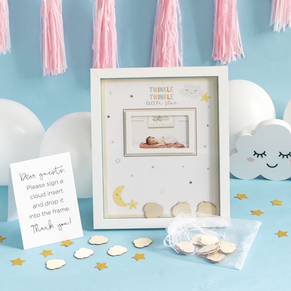 Kate Aspen Baby Shower Guest Book Alternatives, Twinkle Twinkle Little Star Nursery Decor, Baby Shower Decorations