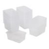 ECR4Kids Scoop Front Storage Bins, Multipurpose Organization, Clear, 25-Piece view 1