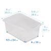 ECR4Kids Scoop Front Storage Bins, Multipurpose Organization, Clear, 25-Piece view 2