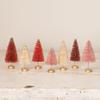 Bethany Lowe Designs LC1533 Mini Valentine Bottle Brush Tree Retro Decor, Set of 7 view 3