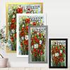 DesignQ Bouquet Of Red and White Wildflowers Traditional Framed Wall Art view 4