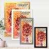 DesignQ Vintage Red Fresh Flowers Bouquet Traditional Framed Wall Art view 4