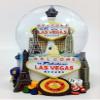 Las Vegas Skyline 3D Snow Globe Water Globe Souvenir Ornament for Home car Gift for Women Kids Girls Mon Granddaughter 3  T view 1