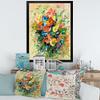 DesignQ Vintage Fresh Flowers Bouquet Of Wildflowers Traditional Framed Wall Art view 2